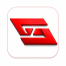 IS7 game logo featuring a bold red geometric emblem on a white rounded-square background.